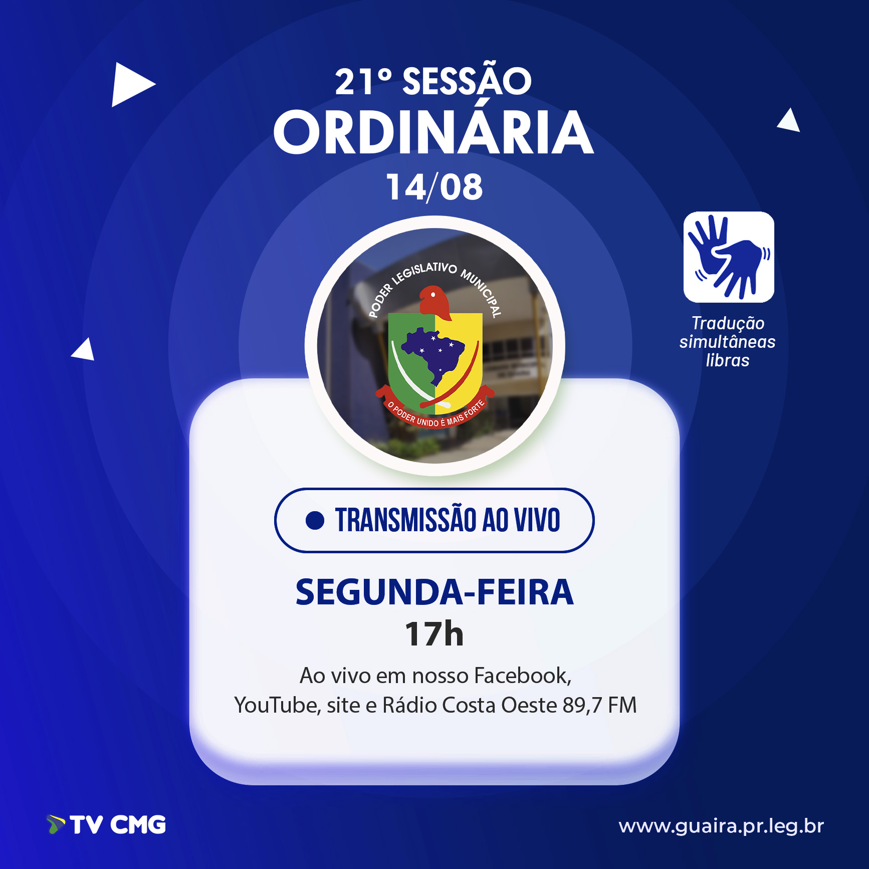 Post da Câmara Municipal de Guaíra — 2023