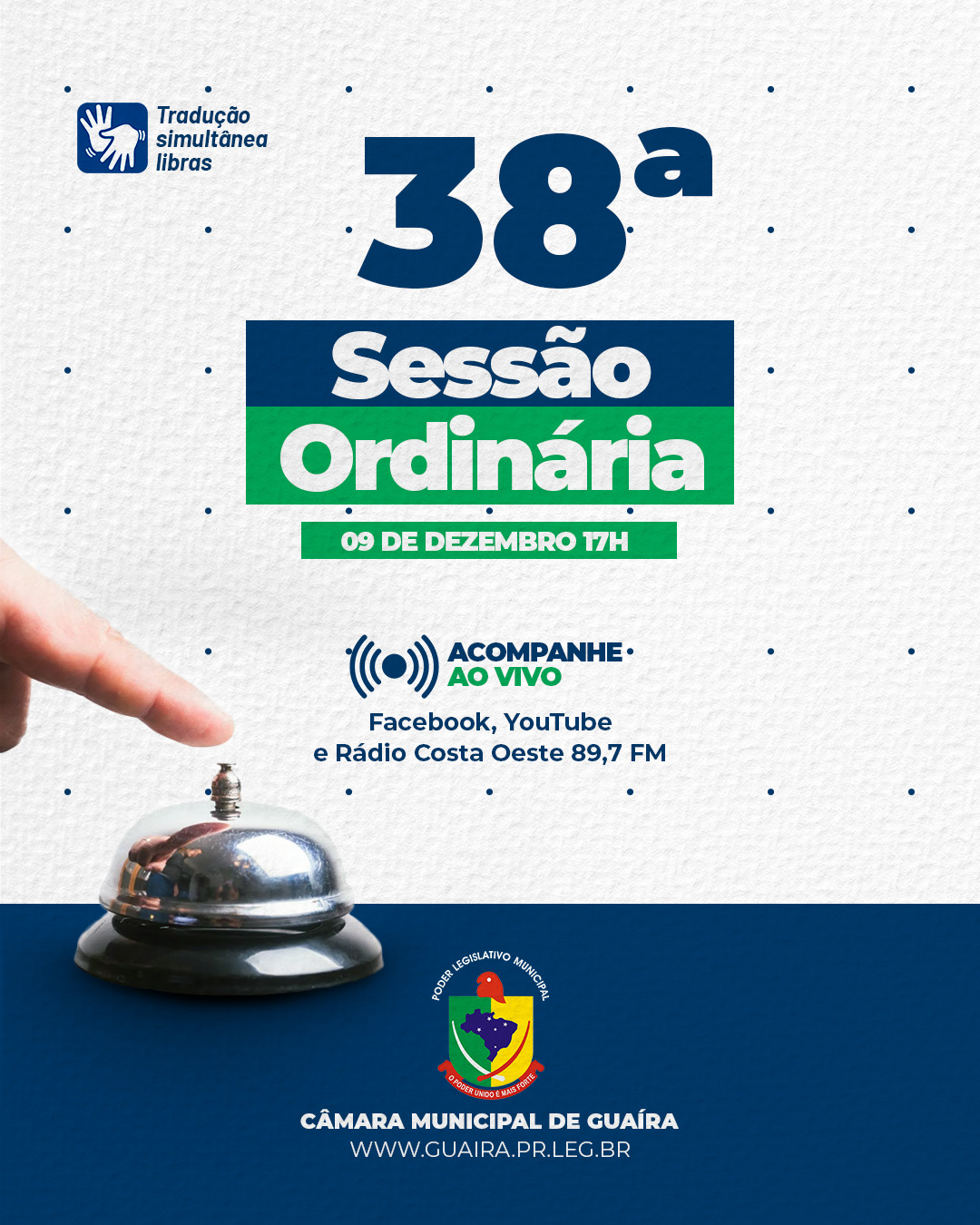 Post da Câmara Municipal de Guaíra — 2024